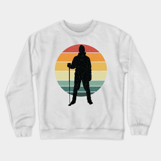 hiking vintage Crewneck Sweatshirt by Tesszero